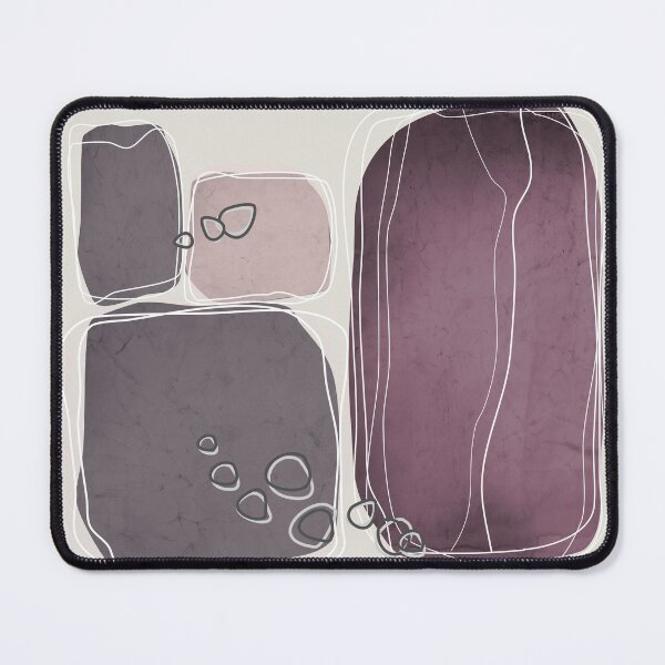 Item preview, Retro Block Design in Mulberry and Aubergine designed and sold by simplydesignart.