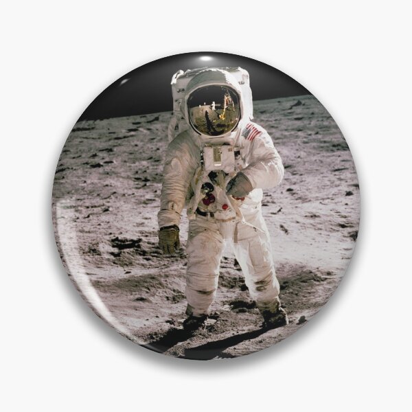 Item preview, Edwin Aldrin walking on the lunar surface. Neil Armstrong Original from NASA designed and sold by DiazTv.