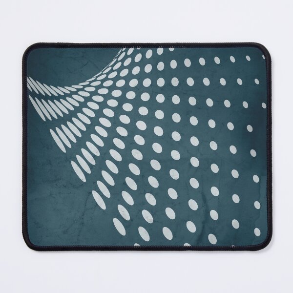 Item preview, Halftone Flowing Swerve in Aqua designed and sold by simplydesignart.
