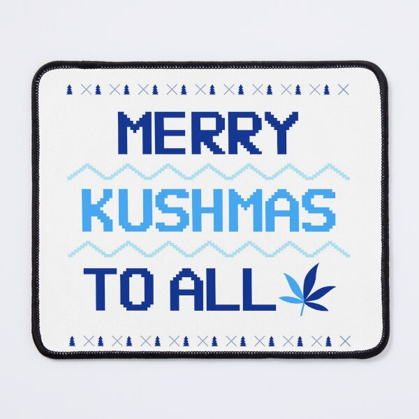 Item preview, Merry Kushmas To All Christmas Sweater Blue designed and sold by smokelikeagirl.