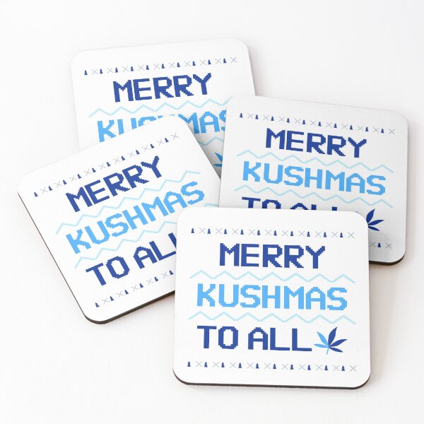 Item preview, Merry Kushmas To All Christmas Sweater Blue designed and sold by smokelikeagirl.