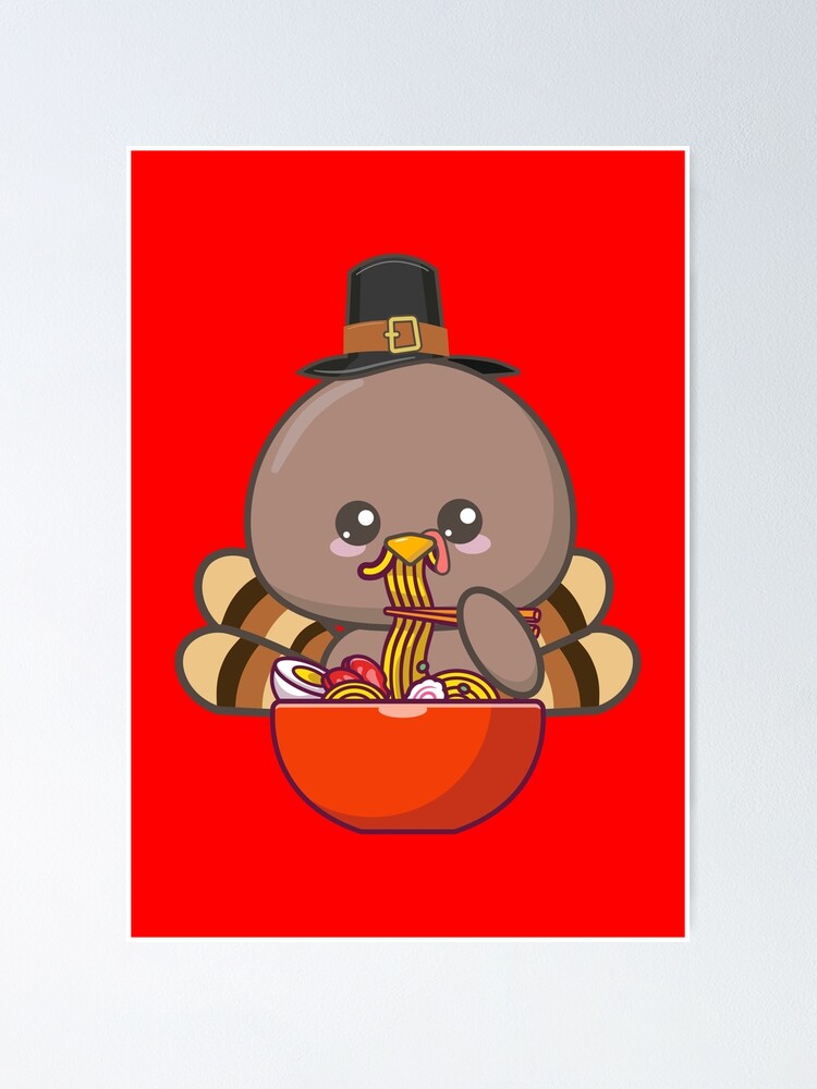 Kawaii Anime Thanksgiving Turkey Noodles Japanese Ramen Shirt - Etsy