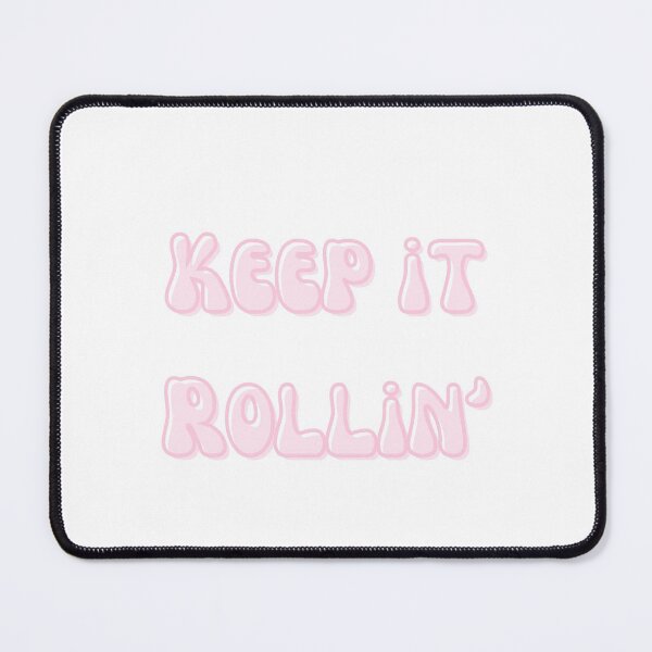 Item preview, Keep it Rolling Pink Retro Bubble Letter designed and sold by smokelikeagirl.