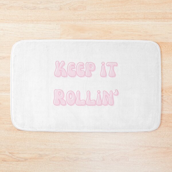 Item preview, Keep it Rolling Pink Retro Bubble Letter designed and sold by smokelikeagirl.
