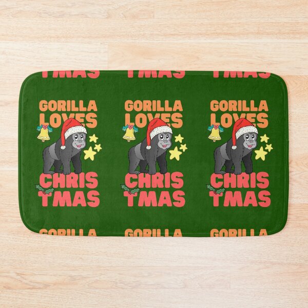 Item preview, Gorilla Loves CHRISTMAS designed and sold by Keep Smiling.
