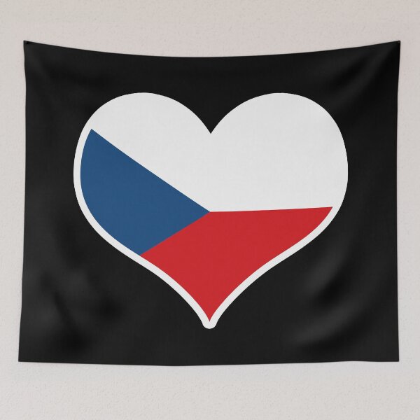 Item preview, Czech Republic Flag Heart designed and sold by PKHalford.