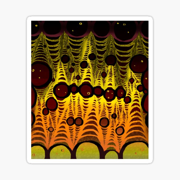 Item preview, Abstract Circles Pattern Fire Hot Colors designed and sold by BlazeraptorGirl.