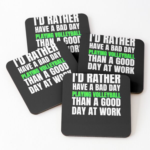 Item preview, I'd Rather Have a Bad Day Playing Volleyball designed and sold by Crafty-Mornings.