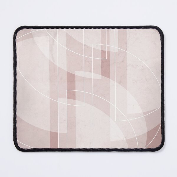 Item preview, Abstract Semi Circle Design in Shell Pink designed and sold by simplydesignart.