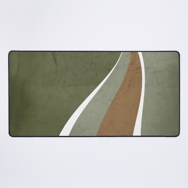 Item preview, Contemporary Abstract Swerves in Sage Green and Cinnamon designed and sold by simplydesignart.