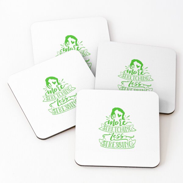 Item preview, More Stretching Less Stressing Yoga Quote designed and sold by Open Canvas.