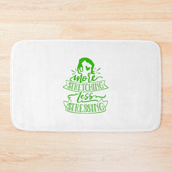 Item preview, More Stretching Less Stressing Yoga Quote designed and sold by Open Canvas.