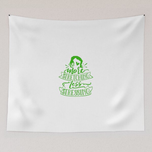 Item preview, More Stretching Less Stressing Yoga Quote designed and sold by Open Canvas.