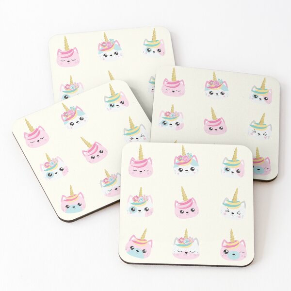 Item preview, Kawaii Unicorn Cat Caticorn Best Friends Blushing Animals designed and sold by Simplyy  Unique.