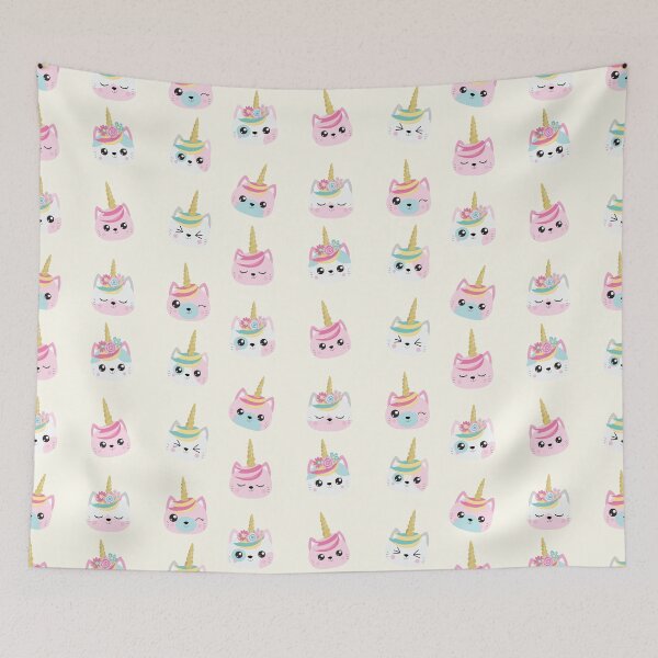 Item preview, Kawaii Unicorn Cat Caticorn Best Friends Blushing Animals designed and sold by Simplyy  Unique.