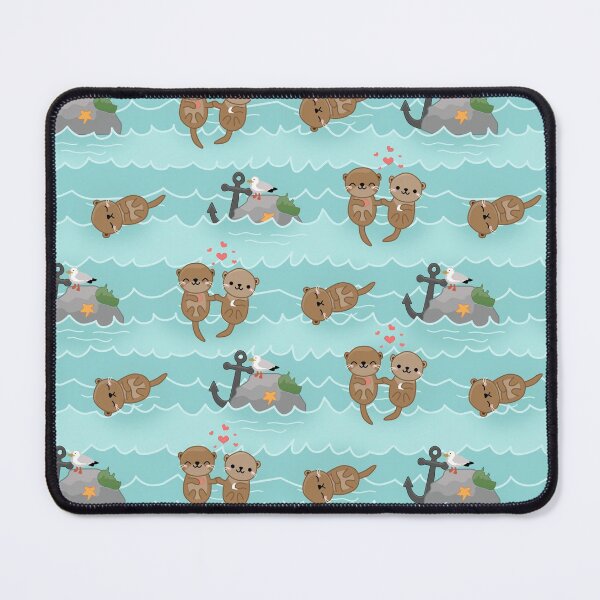 Item preview, Otter In Love Ocean Waves designed and sold by JaskolArt.