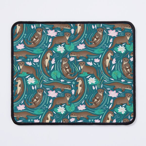 Item preview, Otters Family Water Lily designed and sold by JaskolArt.