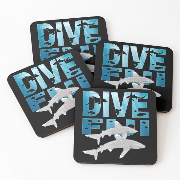 Item preview, Oceanic Whitetip Shark Dive Fiji designed and sold by NicGrayGraphic.