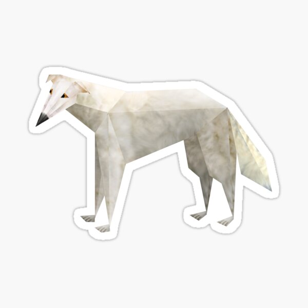 Item preview, low poly borzoi designed and sold by InkTheCrow.