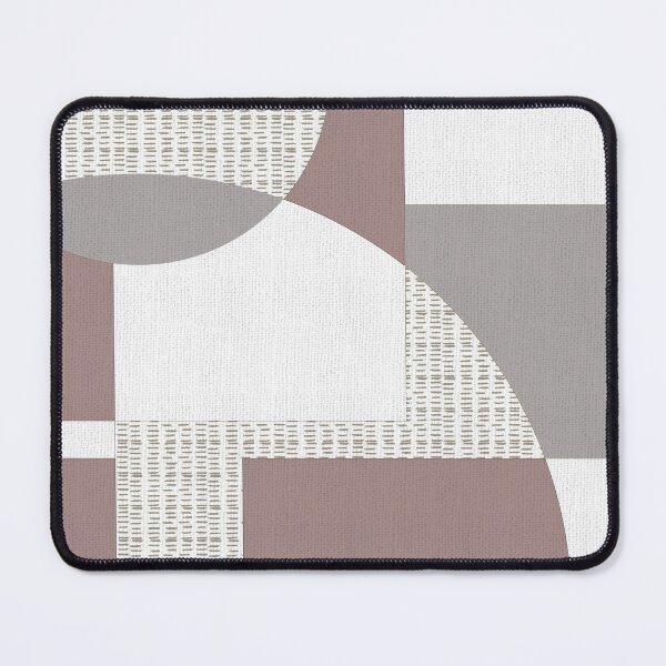 Item preview, Geometric Intersecting Circles and Rectangles in Mauve and Aubergine designed and sold by simplydesignart.