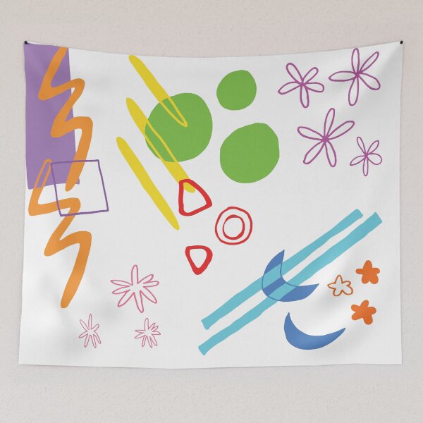 Item preview, Life in Color Art Print on White designed and sold by lineartdesigns.