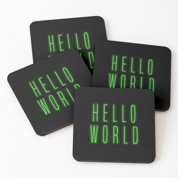 Item preview, Hello World designed and sold by alienfolklore.