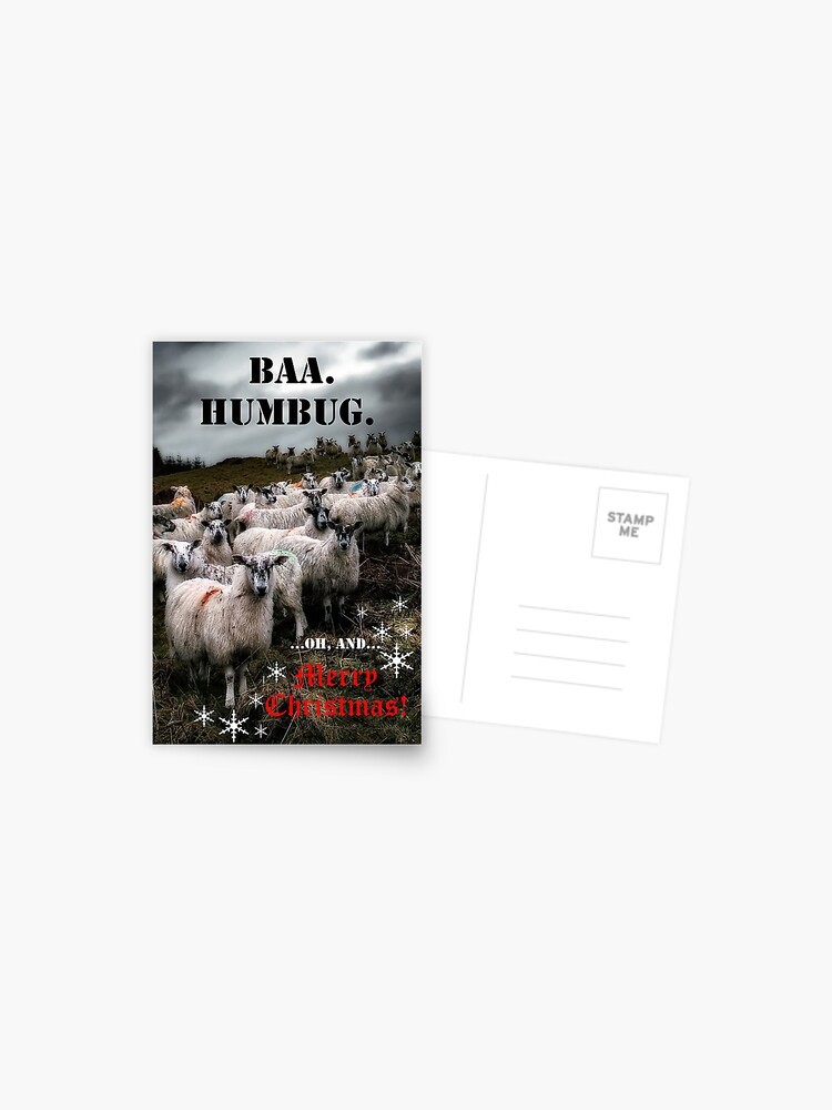Thumbnail 1 of 2, Postcard, BAA.HUMBUG. Christmas Cards 2022 designed and sold by Coigach.