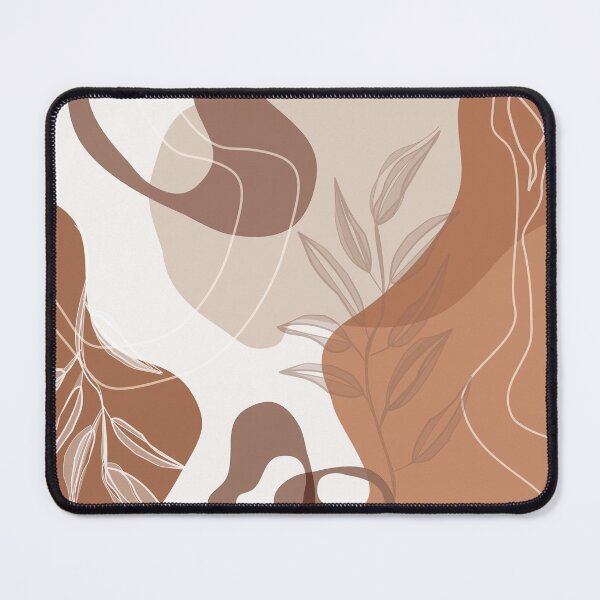 Item preview, Abstract - Terracotta, Tan and Beige Shapes, Lines and Leaves designed and sold by simplydesignart.