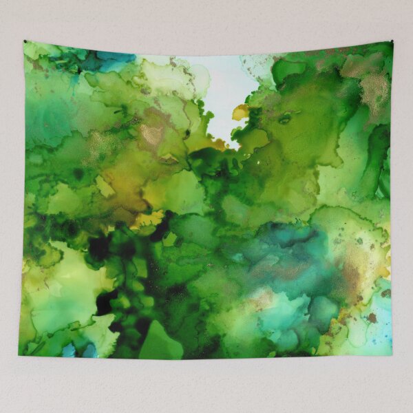Item preview, Green, Yellow, Blue & Gold Ink designed and sold by Brinjen.