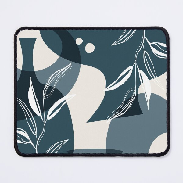 Item preview, Abstract - Leaves and Vases in Teal and Aqua 4 designed and sold by simplydesignart.