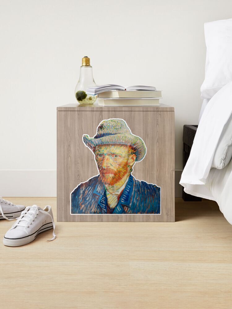 Round Vinyl Stickers - Van Gogh - Self Portrait – The Van Gogh Store