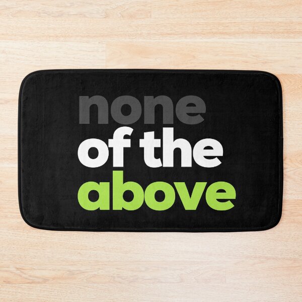 Item preview, None of the Above. Agender Pride designed and sold by Subtle Pride Shop.