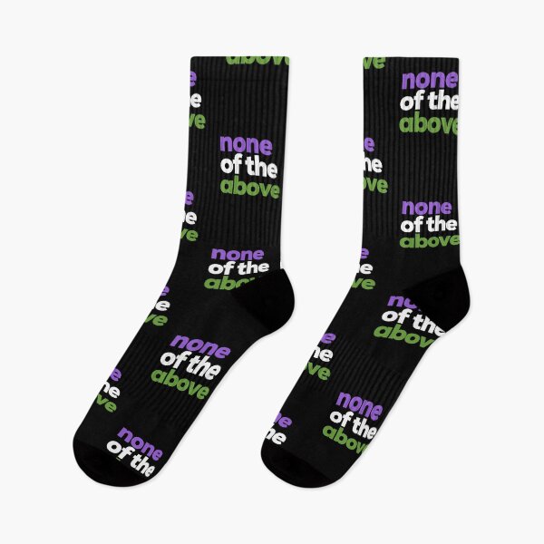 Item preview, None of the Above Gender Queer. Genderqueer Pride designed and sold by Subtle Pride Shop.