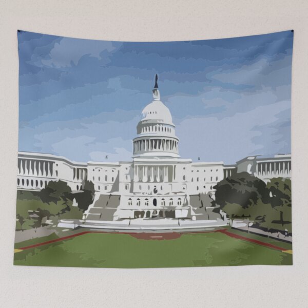 Item preview, Capitol Building Painting designed and sold by Positive Lad.