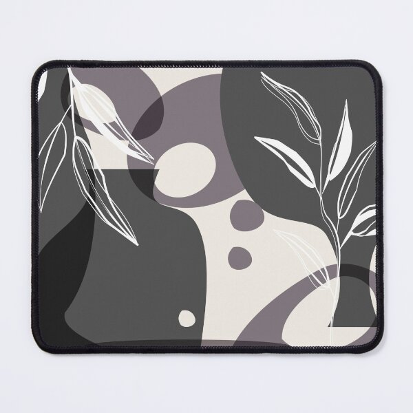 Item preview, Abstract - Leaves and Vases in Grey and Aubergine 2 designed and sold by simplydesignart.