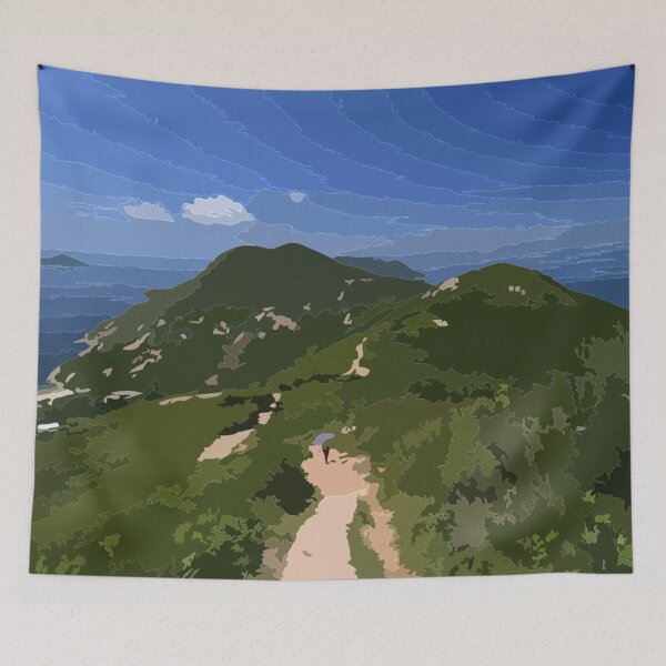 Item preview, Dragons Back Hike Painting designed and sold by Positive Lad.