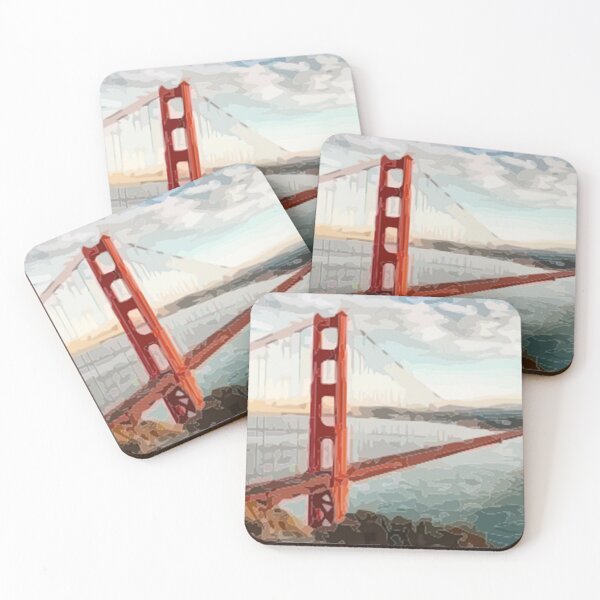 Item preview, Golden Gate Bridge Abstract Painting designed and sold by Positive Lad.