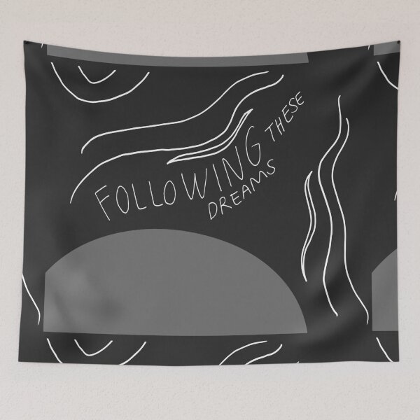 Item preview, Following These Dreams Art Print on Graphite designed and sold by lineartdesigns.