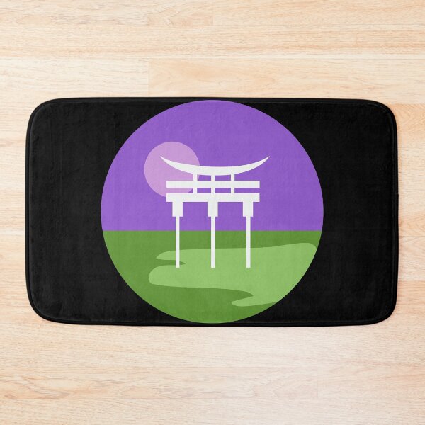 Item preview, Japanese Torii Gate Landscape Gender Queer. Genderqueer Pride designed and sold by Subtle Pride Shop.