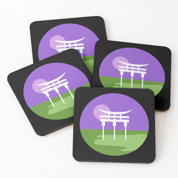 Item preview, Japanese Torii Gate Landscape Gender Queer. Genderqueer Pride designed and sold by Subtle Pride Shop.
