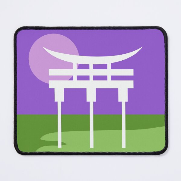 Item preview, Japanese Torii Gate Landscape Gender Queer. Genderqueer Pride designed and sold by Subtle Pride Shop.