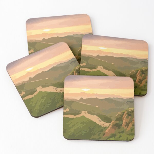 Item preview, Great Wall of China Sunrise Painting designed and sold by Positive Lad.