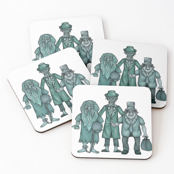 Item preview, Haunted Ghosts in green designed and sold by Sharilea.