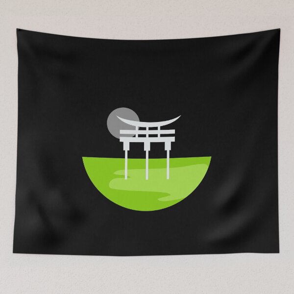 Item preview, Japanese Torii Gate Landscape. Agender Pride designed and sold by Subtle Pride Shop.