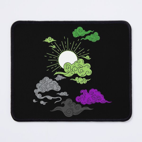 Item preview, Sun and Clouds Aro Ace. Aroace Pride designed and sold by Subtle Pride Shop.