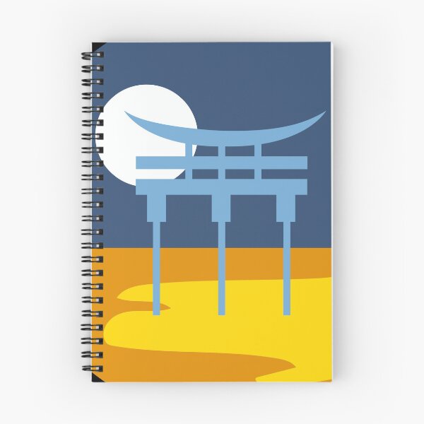 Item preview, Japanese Torii Gate Landscape Aro Ace. Aroace Pride designed and sold by Subtle Pride Shop.