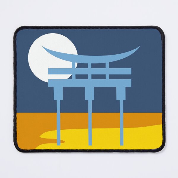 Item preview, Japanese Torii Gate Landscape Aro Ace. Aroace Pride designed and sold by Subtle Pride Shop.