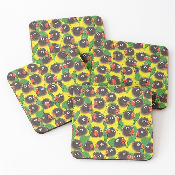 Item preview, Yellow-collared Masked Lovebird designed and sold by MaratusFunk.