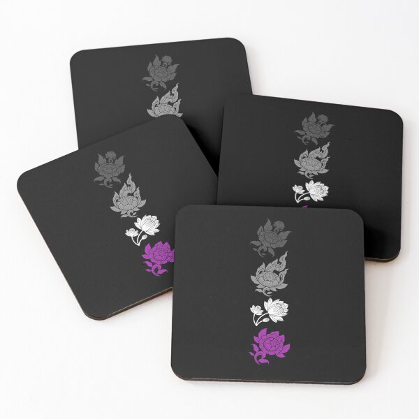 Item preview, Asian Flower Art Ace. Asexual Pride designed and sold by Subtle Pride Shop.