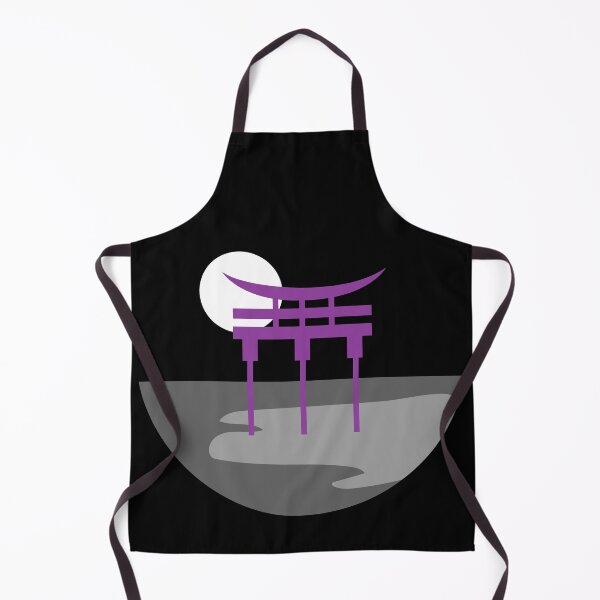 Item preview, Japanese Torii Gate Landscape Ace. Asexual Pride designed and sold by Subtle Pride Shop.